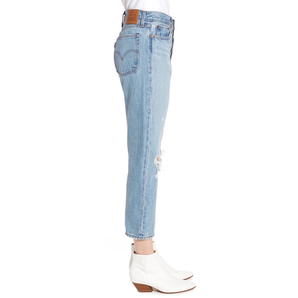 Wedgie Straight Ripped Jeans - High Rise - Picture 4 of 7